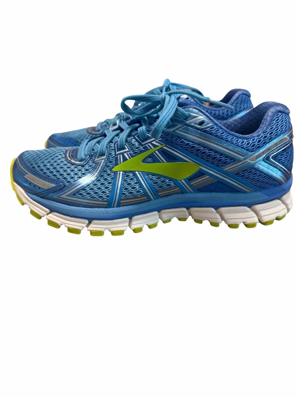 Y2K Retro Runner Brooks Adrenaline GTS 17 Women’s 9.5 Blue Lime Sneakers